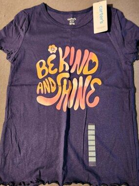 Carter's Girls "Believe and Shine" Graphic Tee NWT
